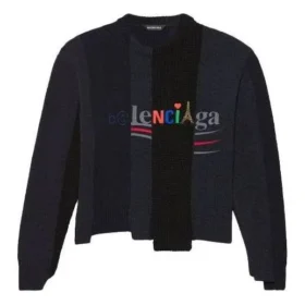 Omstruktureret asymmetrisk striktrøje “Sort” 657334T32011271