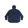 Overshirt med hætte i ternet mønster “Blue Navy” 720109TNM354202