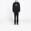Oversized BB-hettetrøje i interlock “Black Yellow” 578138TEV191361