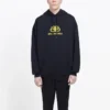 Oversized BB-hettetrøje i interlock “Black Yellow” 578138TEV191361