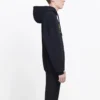 Oversized BB-hettetrøje i interlock “Black Yellow” 578138TEV191361