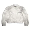 Oversized bikerjakke “White” 744983TOS149012