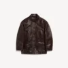 Oversized carcoat til kvinder i kaffefarve Oversized carcoat til kvinder i kaffefarve