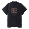 Oversized Crypto-T-shirt “Black Faded” 739028TOVN81055