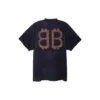 Oversized Crypto-T-shirt “Black Faded” 739028TOVN81055