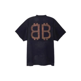 Oversized Crypto-T-shirt “Black Faded” 739028TOVN81055