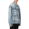 Oversized Cut-Up Ring-Denim-jakke “Blå” 697779TMW264437