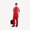 Oversized fodbold-T-shirt til mænd i rød