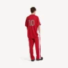Oversized fodbold-T-shirt til mænd i rød