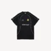 Oversized fodbold-T-shirt til mænd i sort