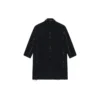 Oversized frakke med rå kanter i buffalo-tern “Black White” 704487TMU181070