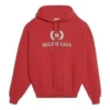 Oversized hættetrøje i bomuld med BB-logo “Red” 547765TCV316400