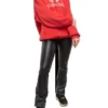 Oversized hættetrøje i bomuld med BB-logo “Red” 547765TCV316400