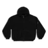Oversized hættetrøje med lynlås “Black” 768694TKQ261000
