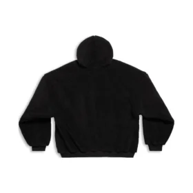 Oversized hættetrøje med lynlås “Black” 768694TKQ261000