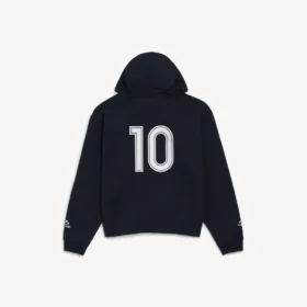 Oversized hættetrøje med lynlås til mænd i sort Oversized hættetrøje med lynlås til mænd i sort