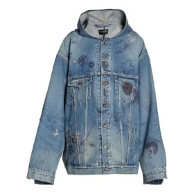 Oversized jakke med hætte “Blue” 719315TNW56-4268