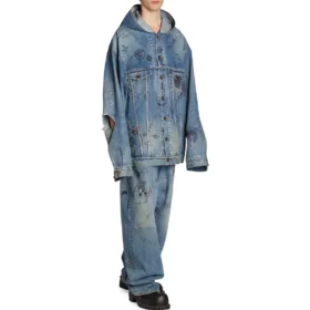 Oversized jakke med hætte “Blue” 719315TNW56-4268