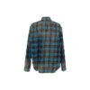 Oversized langærmet skjorte i flannel med tern “Blue Red” 715030TMM116305