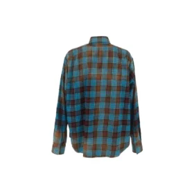 Oversized langærmet skjorte i flannel med tern “Blue Red” 715030TMM116305 Oversized langærmet skjorte i flannel med tern “Blue Red” 715030TMM116305