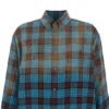 Oversized langærmet skjorte i flannel med tern “Blue Red” 715030TMM116305