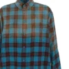 Oversized langærmet skjorte i flannel med tern “Blue Red” 715030TMM116305