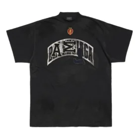 Oversized Skater T-shirt “Black Faded” 739028TOVN21055