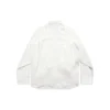 Oversized skjorte med knudede ærmer “White” 768553TPO359000