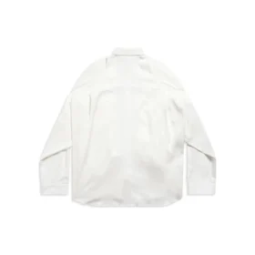 Oversized skjorte med knudede ærmer “White” 768553TPO359000