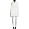 Oversized skjorte med knudede ærmer “White” 768553TPO359000