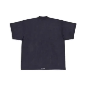 Oversized T-shirt med flapper “Black” 694576TMVJ21151