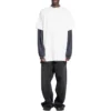 Oversized T-shirt med huller “White” 761460TPVD49000