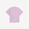Oversized vintage surfer-T-shirt til kvinder i gammelrosa