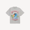 Oversized vintage surfer-T-shirt til mænd i Balenciaga-grå