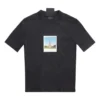Paris By Day Tight Small Fit T-shirt “Black Faded” 745019TOVC71055