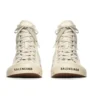 Paris High Top Sneakers “Hvid slidt bomuld og hvid gummi med graffiti” 688752W3RR49010