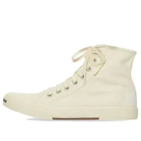 Paris High Top Sneakers “Hvid slidt bomuld og hvid sål” 688752W3RC49090