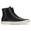 Paris High Top Sneakers “Sort læder og hvid gummi” 688756W3RCA1090