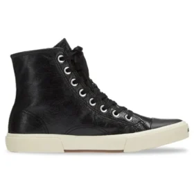 Paris High Top Sneakers “Sort læder og hvid gummi” 688756W3RCA1090 Paris High Top Sneakers “Sort læder og hvid gummi” 688756W3RCA1090