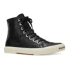 Paris High Top Sneakers “Sort læder og hvid gummi” 688756W3RCA1090