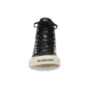 Paris High Top Sneakers “Sort læder og hvid gummi” 688756W3RCA1090