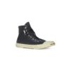 Paris High Top-Sneakers “Sort slidt bomuld og hvid gummi” 688752W3RC11090