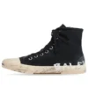 Paris High Top Sneakers “Sort, slidt bomuld og hvid gummi med graffiti” 688752W3RR41099