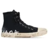 Paris High Top Sneakers “Sort, slidt bomuld og hvid gummi med graffiti” 688752W3RR41099