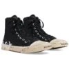 Paris High Top Sneakers “Sort, slidt bomuld og hvid gummi med graffiti” 688752W3RR41099