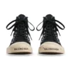 Paris High Top Sneakers “Sort, slidt bomuld og hvid gummi med graffiti” 688752W3RR41099