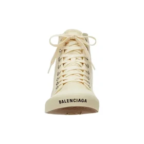 Paris høje Sneakers “Beige læder og beige gummi” 688752W3RCA9090
