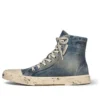 Paris høje Sneakers “Blue Destroyed Denim and Rubber” 688752W3RCL4090