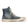 Paris høje Sneakers “Blue Destroyed Denim and Rubber” 688752W3RCL4090