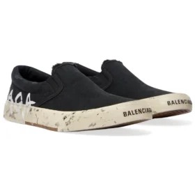 Paris Low Top Slip-On-sko “Washed Black Cotton” 710297W3RR51099
